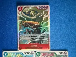 Monet One Piece TCG 3-card lot OP10 Super Rare+OP05 Uncommon +OP01 Common - PWE! - Image 3