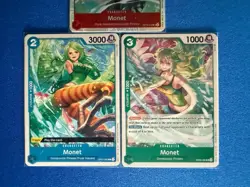 Monet One Piece TCG 3-card lot OP10 Super Rare+OP05 Uncommon +OP01 Common - PWE! - Image 4
