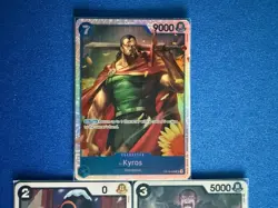 Kyros One Piece TCG 3-card lot OP10 Super Rare+OP04 Rare+OP05 Uncommon - PWE! - Image 3