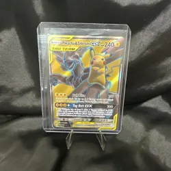 Pokemon TCG Card - Pikachu & Zekrom GX Tag Team 162/181 Full Art Holo Rare MP - Image 1