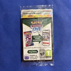 Professor's Research SWSH152 Juniper Promo + 3 Holos Sealed Pokemon Card - Image 1