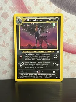 Pokemon TCG Houndoom 08/64 Neo Revelation Holo Vintage Rare Card WOTC 2000 LP - Image 1
