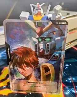 Gundam Card Game - Resource Promo Heero Yuy - RP-001 English Non-Foil SDCC 2025 - Image 1