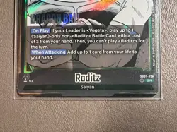 Dragon Ball Super Card Game | Raditz Foil Card - Image 4