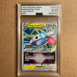 AGS 9.5 Magnezone VStar Pokemon 2022 SWSH Lost Origin Pokemon V Star Graded Card - Image 1