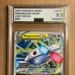 AGS 9.5 Magnezone VStar Pokemon 2022 SWSH Lost Origin Pokemon V Star Graded Card - Image 3
