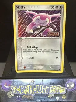 Pokemon Card Skitty 62/108 Reverse Holo Stamped EX Power Keepers Played - Image 1