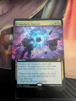 MTG magic cards 1x Singularity Rupture - buy-a-box FOIL extended art promo Uniqu - Image 1