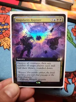 MTG magic cards 1x Singularity Rupture - buy-a-box FOIL extended art promo Uniqu - Image 1