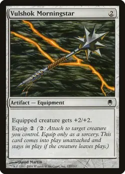 Vulshok Morningstar LP Darksteel Artifact Equipment Magic MTG English Regular - Image 1