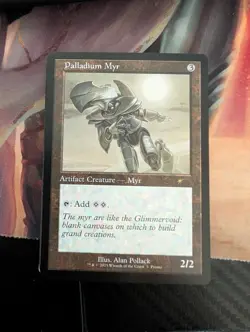MTG magic cards 1x Palladium Myr - commander party promo Unique & Misc Promos NM - Image 1