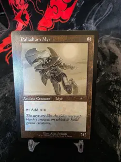MTG magic cards 1x Palladium Myr - commander party promo Unique & Misc Promos NM - Image 1
