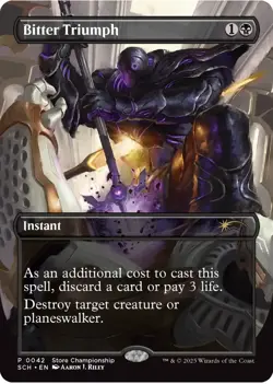 Bitter Triumph Store Championship Promo MTG Magic The Gathering P0042 non-foil - Image 1