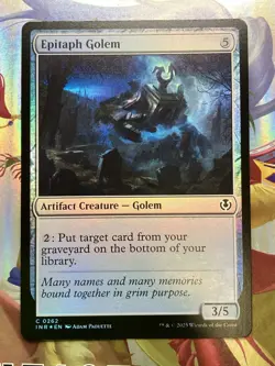 Epitaph Golem 262 - MTG - Innistrad Remastered - NM Foil - Image 1