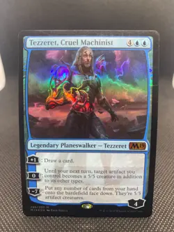 MTG Tezzeret, Cruel Machinist Core Set 2019 NM/Foil English - Image 1