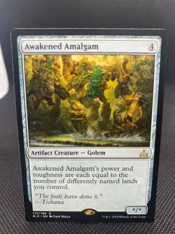 MTG Awakened Amalgam Rivals of Ixalan NM/Regular English - Image 1