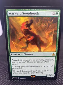 MTG Wayward Swordtooth Rivals of Ixalan NM/Regular English - Image 1