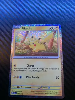 Pokemon Pikachu TCG Card 002/015 McDonald's Happy Meal Dragon Discovery - Image 2