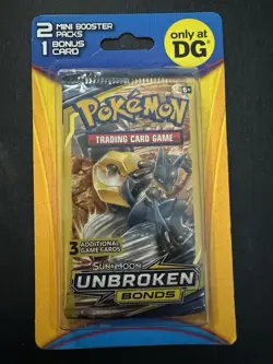 Pokemon Dollar General Mini Packs - 2 Pack Blister Unbroken Bonds - Image 1