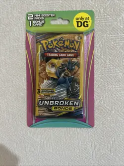 Pokemon Dollar General Mini Packs - 2 Pack Blister Unbroken Bonds - Image 1