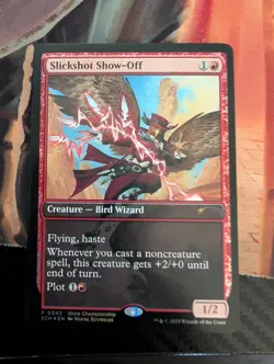 MTG magic cards 1x Slickshot Show-Off - Foil promo Store Championship 2025 - Image 1