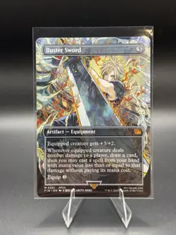Buster Sword (Borderless) NON FOIL Final Fantasy, MTG: Magic the Gathering #351 - Image 1