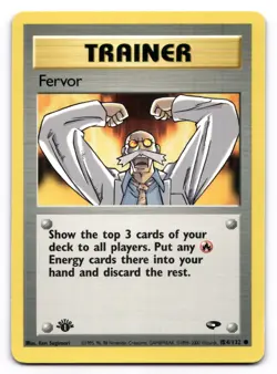 Fervor NM 1st Edition Gym Challenge 124/132 Pokemon TCG Regular - Image 1