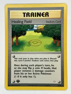 Old Rod Healing Field NM 1st Edition Neo Revelation 61 64/64 Pokemon - Image 2