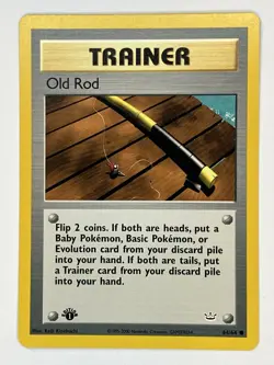 Old Rod Healing Field NM 1st Edition Neo Revelation 61 64/64 Pokemon - Image 4