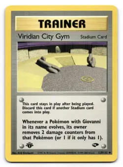 Viridian City Gym NM 1st Edition Gym Challenge 123/132 Pokemon TCG Regular - Image 1