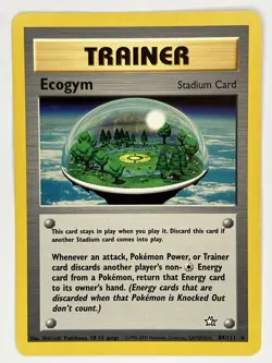 Ecogym LP Unlimited Neo Genesis 84/111 Pokemon TCG Regular - Image 1