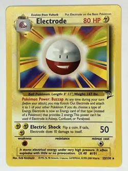 Electrode Voltorb NM Base Set 2 25 98/130 Pokemon TCG Regular - Image 2