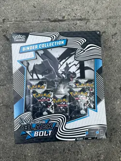Pokemon TCG Scarlet & Violet Black Bolt Binder Collection Box Factory Sealed! - Image 1