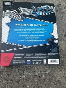 Pokemon TCG Scarlet & Violet Black Bolt Binder Collection Box Factory Sealed! - Image 5