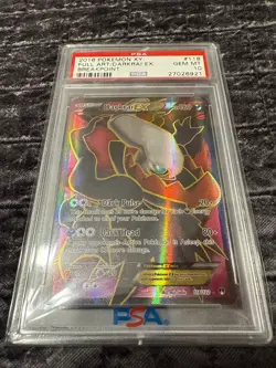 2016 Pokemon XY F.A./ Darkrai EX Breakpoint #118 PSA 10 - Image 1