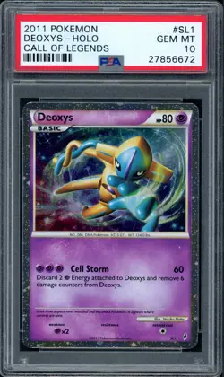 Pokemon PSA 10 GEM MINT Call of Legends Deoxys SL1 (JC) - Image 1