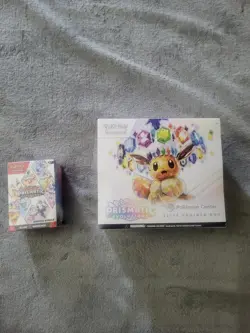 Pokemon TCG PRISMATIC Evolutions POKEMON CENTER EXCLUSIVE ETB Elite /Booster box - Image 1