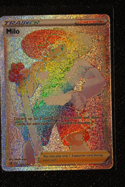Pokemon TCG Milo (Secret) 201/192 Swsh02: Rebel Clash Holo Near Mint Never Plyd - Image 1