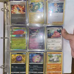 Pokemon- binder all cards shown included 5 Cards Of Higher Rarity+ 1 Gold Coin - Image 2