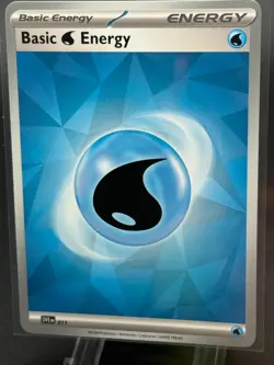 Pokemon Card SV10:Destined Rivals - Basic Water Energy 011/182 - Image 1
