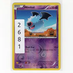 Pokemon TCG Woobat 64/113 BW Legendary Treasures Reverse Holo Card EN-LP 2013 - Image 3