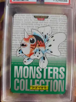 Pokemon Card Seaking Golking Monsters Collection 1996 Carddass Japanese PSA 5 - Image 3