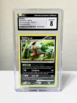 2009 Shiftry 13/111 Rising Rivals Reverse Holo Rare CGC 8 Pokemon Card - Image 1