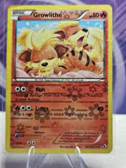 Growlithe RC4/RC25 Uncommon Radiant Collection Legendary Treasures Pokemon Card - Image 1