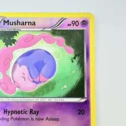Pokemon TCG Musharna Black White Base Set 49/114 Reverse Holo Rare Card 2011 LP - Image 4