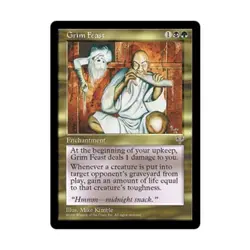 WOTC MtG Mirage Grim Feast (R) EX - Image 1