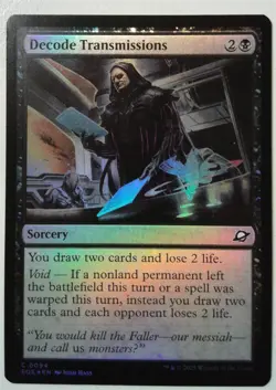 Decode Transmissions *FOIL Common* Magic MtG x1 Edge of Eternities - Image 1