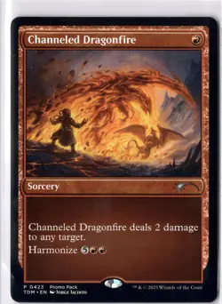 Channeled Dragonfire NM* PROMO Tarkir: Dragonstorm ENGLISH 0423 mtg -UnltdCards - Image 1