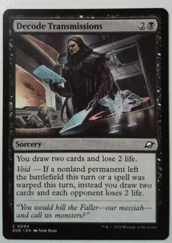 Decode Transmissions *Common* Magic MtG x1 Edge of Eternities - Image 1