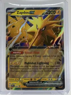 Pokemon TCG - Zapdos ex 049 Sv: Scarlet & Violet 151 Holo Black Star Promo NM/M - Image 1